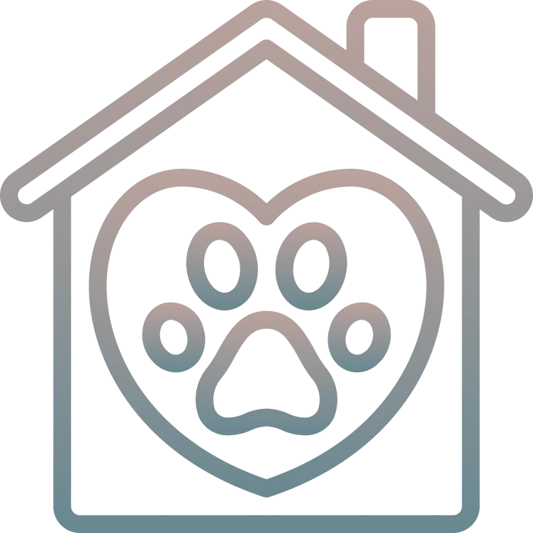 Logo: Pfote und Haus
